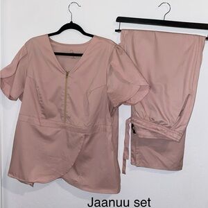 Jaanuu Pink Scrub Set
